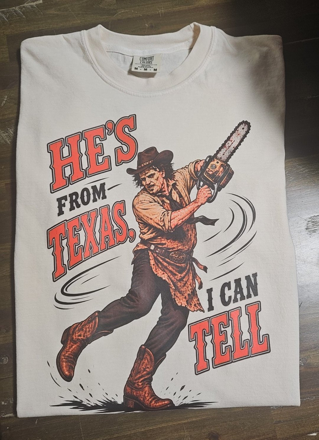 He’s From Texas Tee 🖤🤠