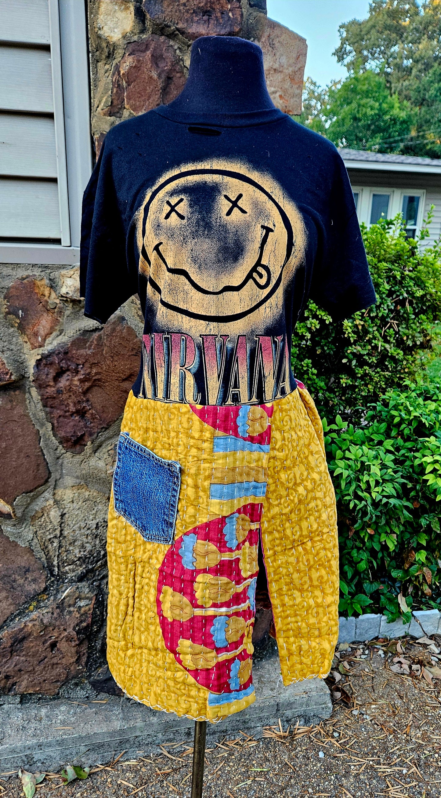 Nirvana Upcycle One of a Kind Fits S-L best