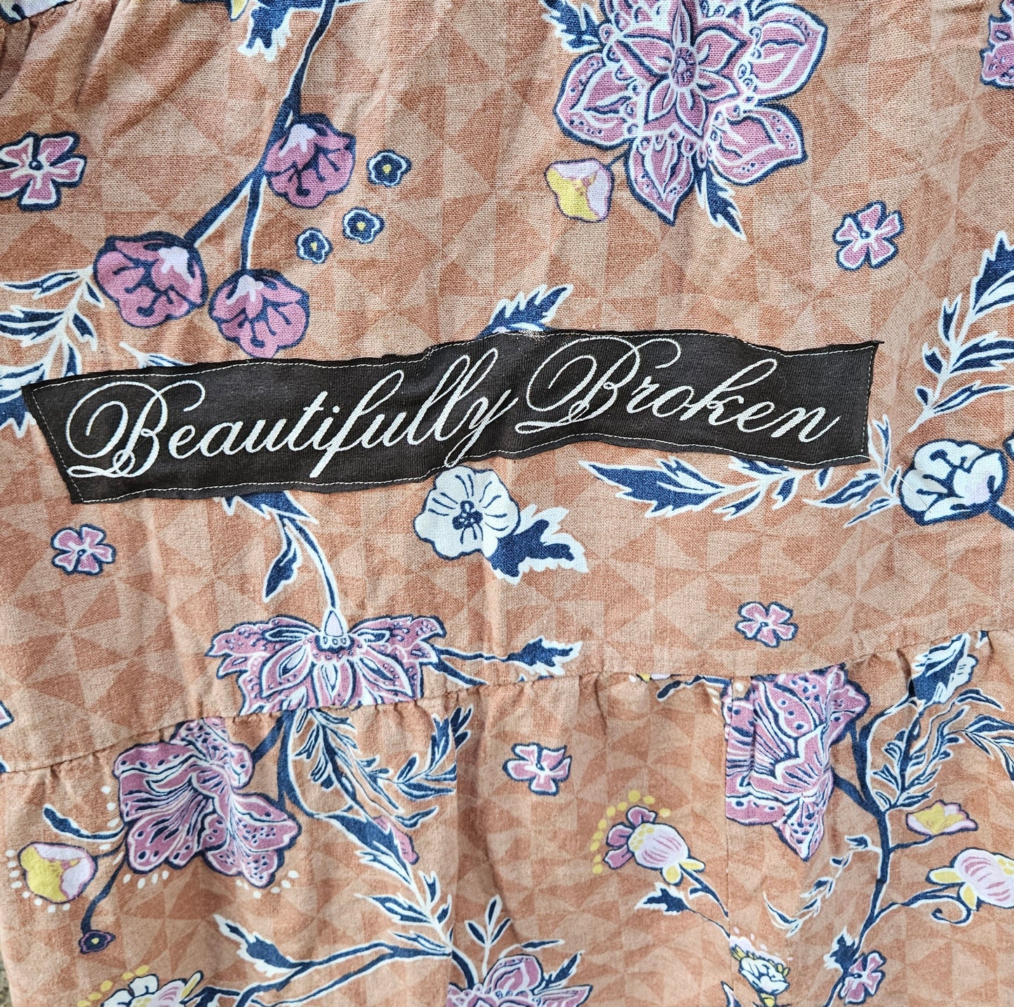 Upcycled Jelly Roll x Beautifully Broken Dress – One of a Kind-- fits large to 2x