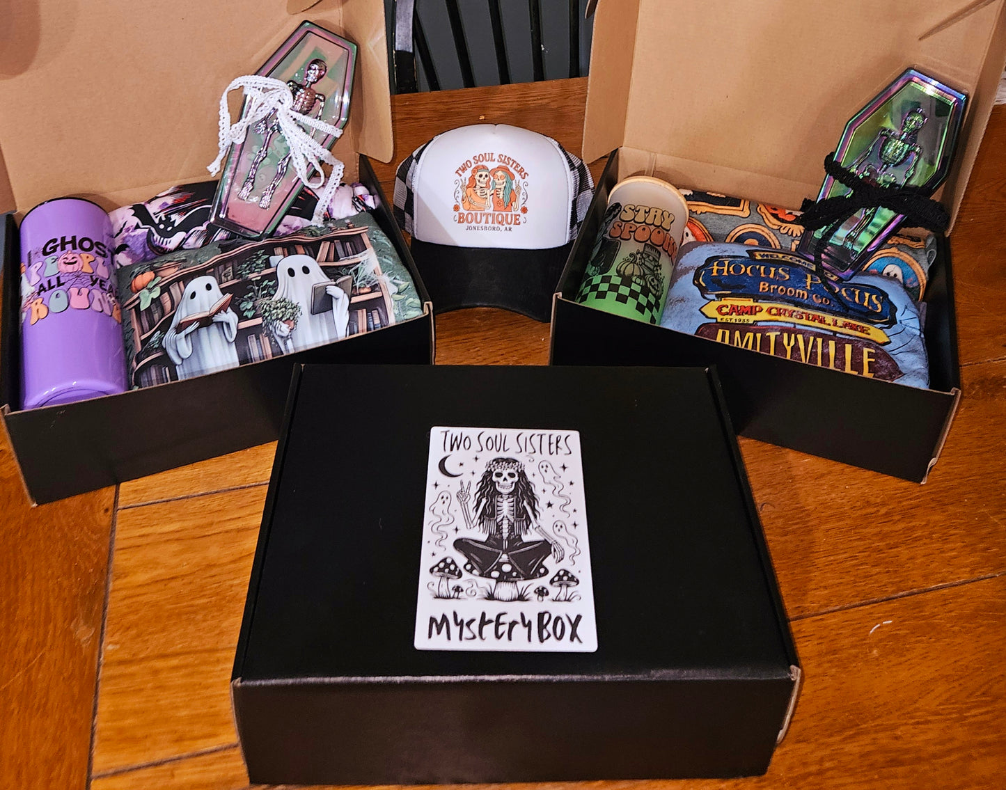 LIMITED: Mystery Box: Fall/Spooky ** Add us a note if you would like a different size crewneck than your tee!