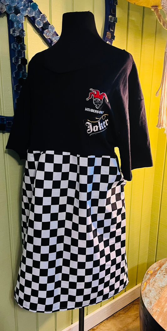 Joker Card Upcycle- Plus size- Fits 1x-3x best