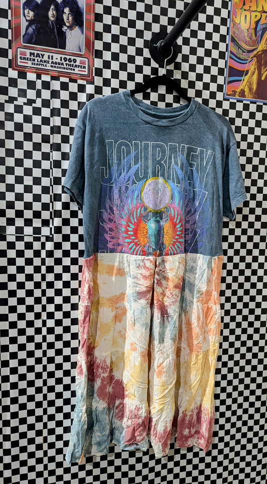 Journey tye dye- one of a kind- fits small to large best