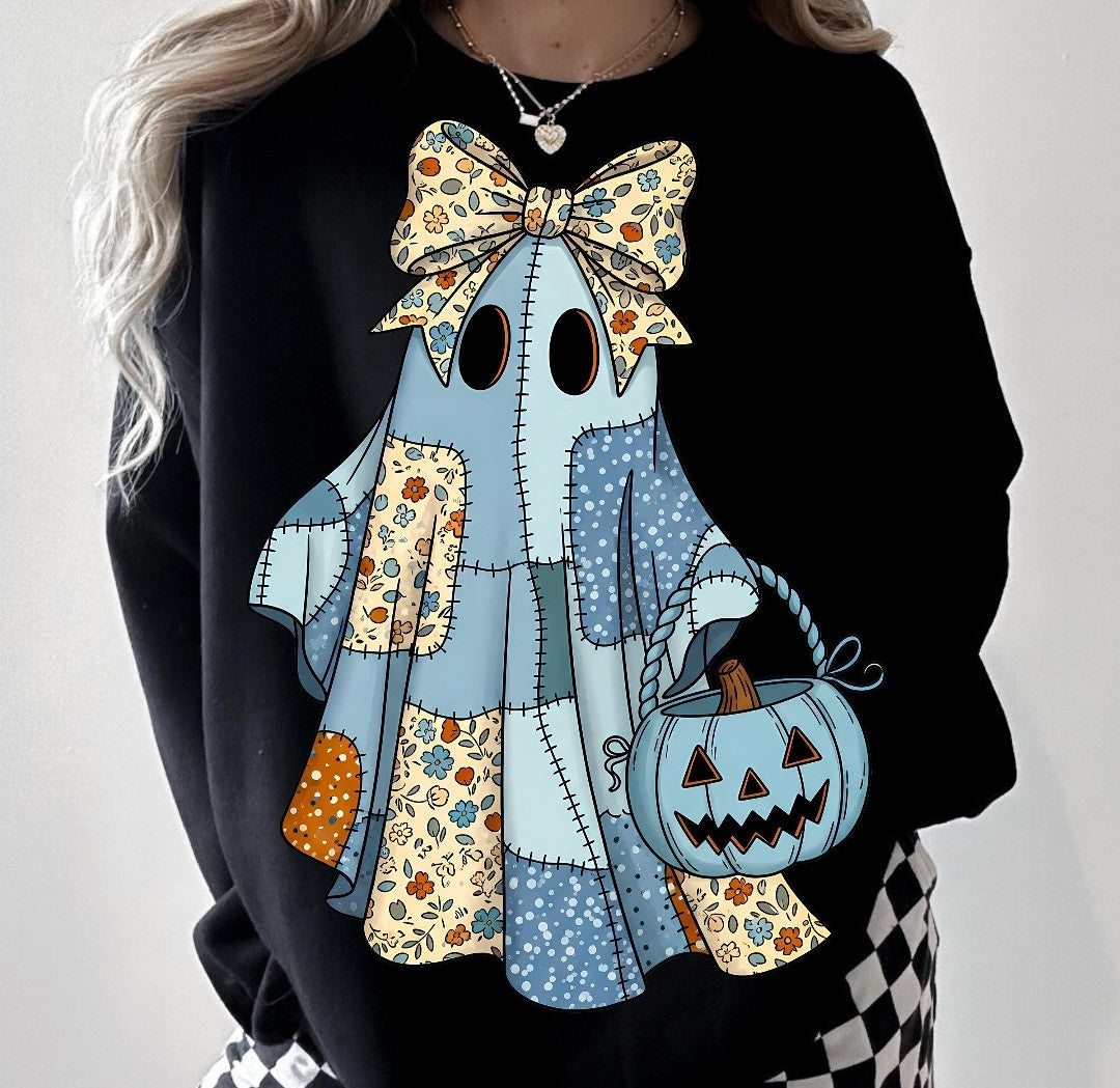Blue Patchwork Ghostie