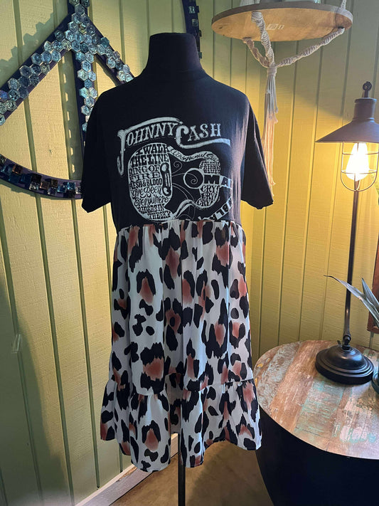 Johnny Cash Upcycle fits medium to xl best