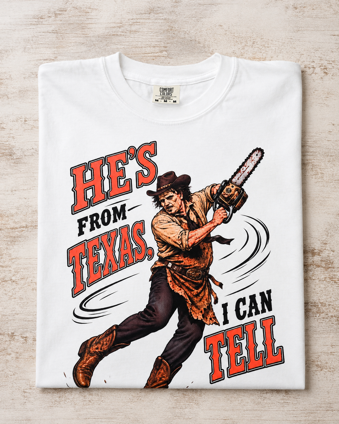 He’s From Texas Tee 🖤🤠
